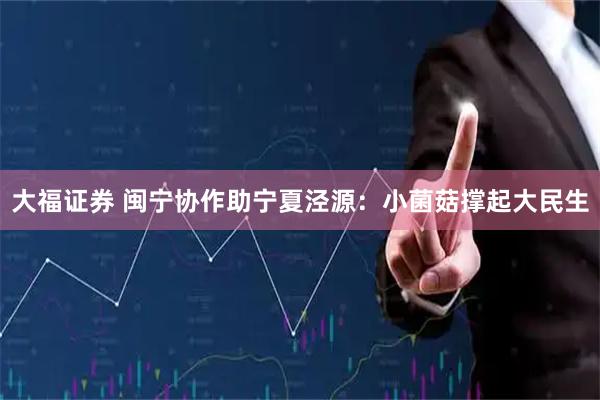 大福证券 闽宁协作助宁夏泾源：小菌菇撑起大民生