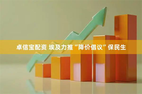 卓信宝配资 埃及力推“降价倡议”保民生